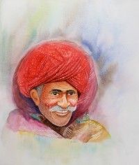 Imtiaz Ali, 16 x 14 Inch, Watercolor On Paper, Figurative Painting, AC-IMA-030